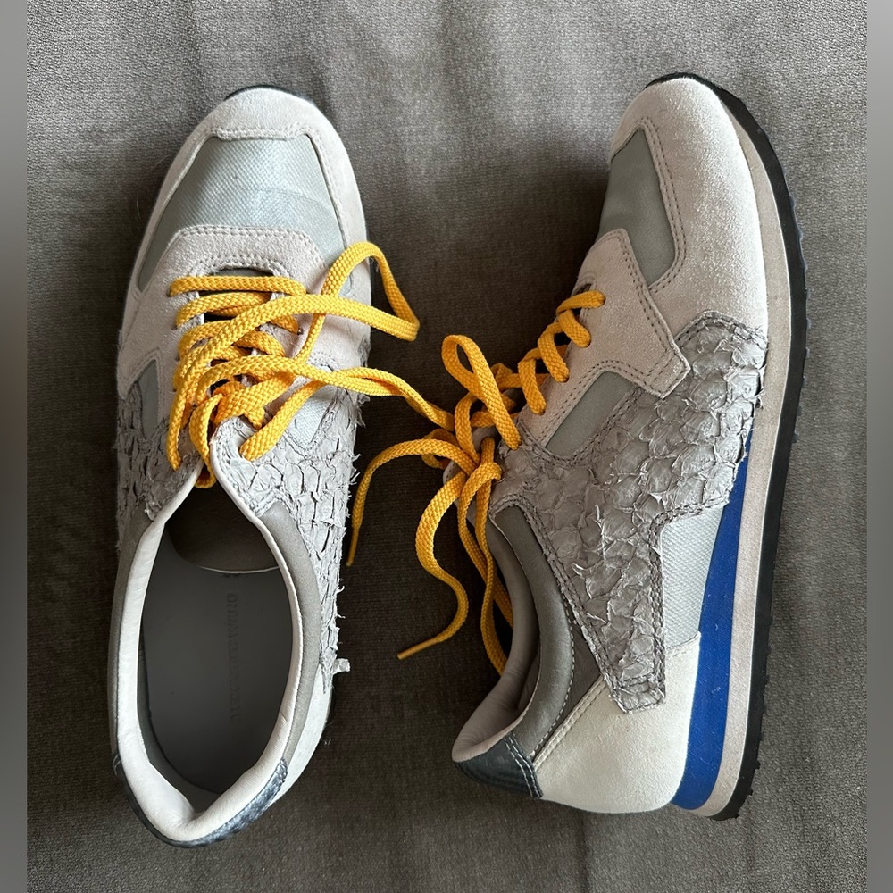 ALEXANDER WANG Textured Fashion Designer Sneakers Size 38